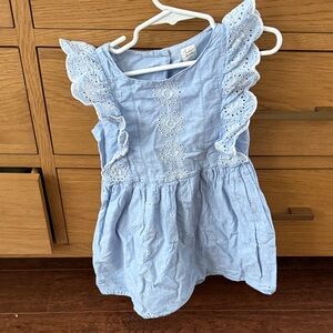 GAP Light Blue Eyelet Dress